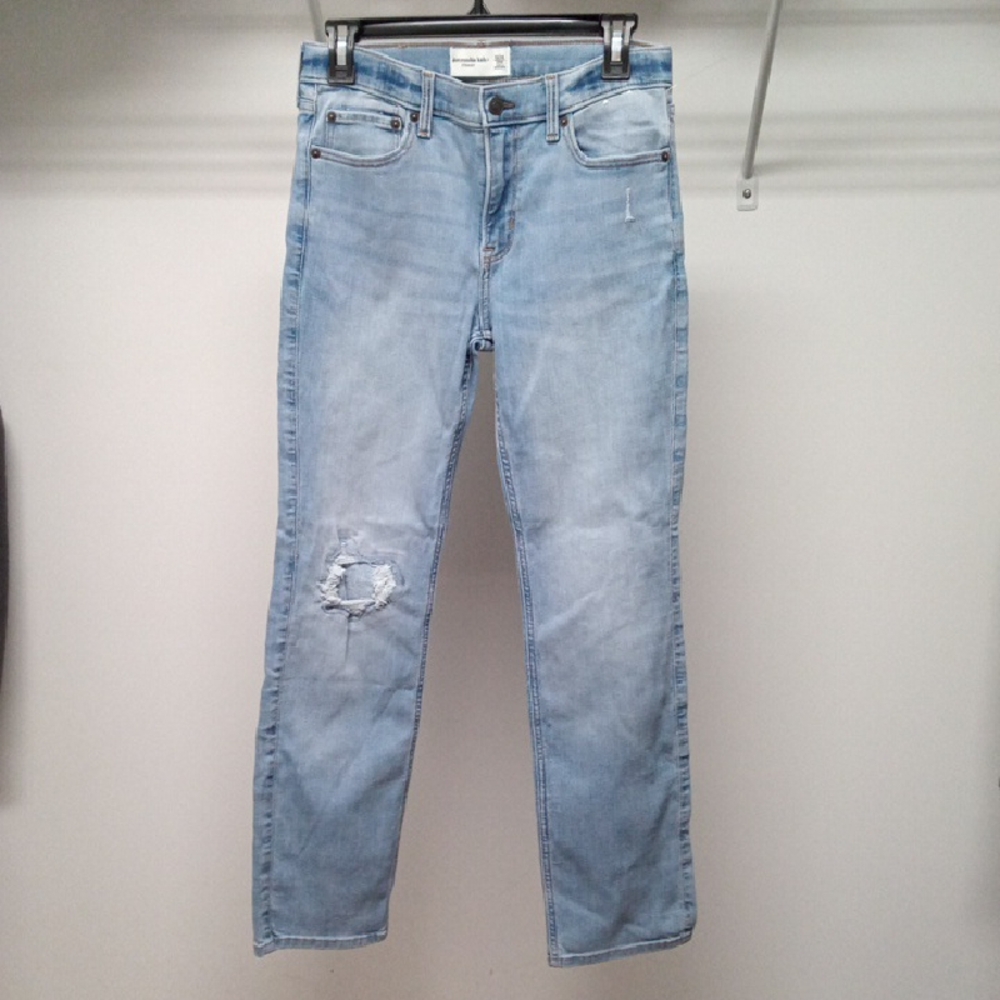 Abercrombie Kids Blue Jeans with Distressed Design